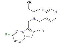 N-[(6-chloro-2-methylimidazo[1,2-a]pyridin-3-yl)methyl]-N-(pyridin-4-ylmethyl)butan-2-amine