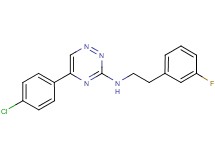 5-(4-chlorophenyl)-N-[2-(3-fluorophenyl)ethyl]-1,2,4-triazin-3-amine
