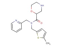N-[(5-methyl-2-thienyl)methyl]-N-(2-pyridinylmethyl)-2-morpholinecarboxamide dihydrochloride