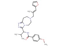 N-(1-{7-[(2E)-3-(2-furyl)-2-methyl-2-propen-1-yl]-6,7,8,9-tetrahydro-5H-[1,2,4]triazolo[4,3-d][1,4]diazepin-3-yl}-2-methylpropyl)-4-methoxybenzamide