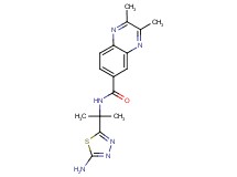 N-[1-(5-amino-1,3,4-thiadiazol-2-yl)-1-methylethyl]-2,3-dimethylquinoxaline-6-carboxamide
