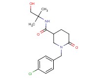 1-(4-chlorobenzyl)-N-(2-hydroxy-1,1-dimethylethyl)-6-oxo-3-piperidinecarboxamide