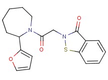 2-{2-[2-(2-furyl)azepan-1-yl]-2-oxoethyl}-1,2-benzisothiazol-3(2H)-one
