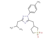 5-[(1,1-dioxidotetrahydro-3-thienyl)methyl]-3-isobutyl-1-(4-methylphenyl)-1H-1,2,4-triazole