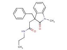 2-(3-benzyl-1-methyl-2-oxo-2,3-dihydro-1H-indol-3-yl)-N-propylacetamide