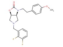(3aS*,6aR*)-5-(2,3-difluorobenzyl)-3-[2-(4-methoxyphenyl)ethyl]hexahydro-2H-pyrrolo[3,4-d][1,3]oxazol-2-one