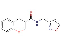 N-(isoxazol-3-ylmethyl)chromane-3-carboxamide