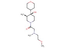 (3R*,4R*)-1-[N-(2-methoxyethyl)-N-methylglycyl]-3-methyl-4-(tetrahydro-2H-pyran-4-yl)-4-piperidinol