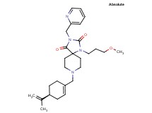 8-{[(4S)-4-isopropenyl-1-cyclohexen-1-yl]methyl}-1-(3-methoxypropyl)-3-(2-pyridinylmethyl)-1,3,8-triazaspiro[4.5]decane-2,4-dione
