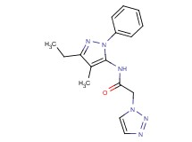 N-(3-ethyl-4-methyl-1-phenyl-1H-pyrazol-5-yl)-2-(1H-1,2,3-triazol-1-yl)acetamide
