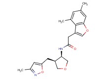 2-(4,6-dimethyl-1-benzofuran-3-yl)-N-{(3R*,4S*)-4-[(3-methylisoxazol-5-yl)methyl]tetrahydrofuran-3-yl}acetamide