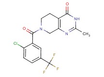 7-[2-chloro-5-(trifluoromethyl)benzoyl]-2-methyl-5,6,7,8-tetrahydropyrido[3,4-d]pyrimidin-4(3H)-one