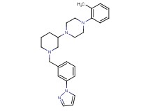 1-(2-methylphenyl)-4-{1-[3-(1H-pyrazol-1-yl)benzyl]-3-piperidinyl}piperazine