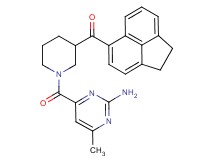 {1-[(2-amino-6-methyl-4-pyrimidinyl)carbonyl]-3-piperidinyl}(1,2-dihydro-5-acenaphthylenyl)methanone