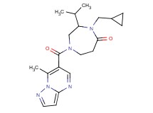 4-(cyclopropylmethyl)-3-isopropyl-1-[(7-methylpyrazolo[1,5-a]pyrimidin-6-yl)carbonyl]-1,4-diazepan-5-one