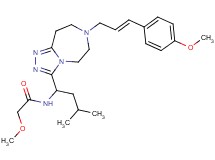 2-methoxy-N-(1-{7-[(2E)-3-(4-methoxyphenyl)-2-propen-1-yl]-6,7,8,9-tetrahydro-5H-[1,2,4]triazolo[4,3-d][1,4]diazepin-3-yl}-3-methylbutyl)acetamide