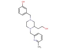 3-({3-(2-hydroxyethyl)-4-[(6-methyl-2-pyridinyl)methyl]-1-piperazinyl}methyl)phenol