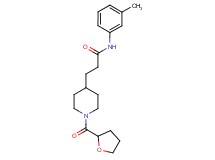 N-(3-methylphenyl)-3-[1-(tetrahydro-2-furanylcarbonyl)-4-piperidinyl]propanamide