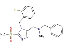 N-benzyl-1-[1-(2-fluorobenzyl)-2-(methylsulfonyl)-1H-imidazol-5-yl]-N-methylmethanamine