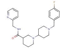 1'-(4-fluorobenzyl)-N-(pyridin-2-ylmethyl)-1,4'-bipiperidine-3-carboxamide