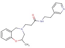 3-(2-methyl-2,3-dihydro-1,4-benzoxazepin-4(5H)-yl)-N-[2-(3-pyridinyl)ethyl]propanamide
