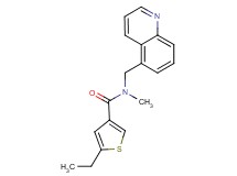 5-ethyl-N-methyl-N-(5-quinolinylmethyl)-3-thiophenecarboxamide