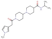 N-isopropyl-1'-[(1-methyl-1H-pyrrol-3-yl)acetyl]-1,4'-bipiperidine-4-carboxamide