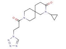 2-cyclopropyl-9-[3-(1H-tetrazol-1-yl)propanoyl]-2,9-diazaspiro[5.5]undecan-3-one