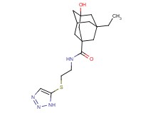 3-ethyl-5-hydroxy-N-[2-(1H-1,2,3-triazol-5-ylthio)ethyl]adamantane-1-carboxamide