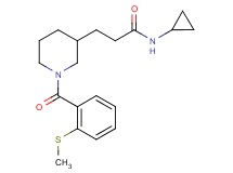 N-cyclopropyl-3-{1-[2-(methylthio)benzoyl]-3-piperidinyl}propanamide