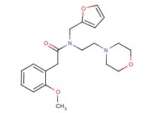 N-(2-furylmethyl)-2-(2-methoxyphenyl)-N-(2-morpholin-4-ylethyl)acetamide
