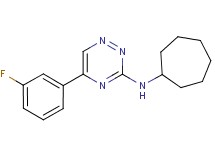 N-cycloheptyl-5-(3-fluorophenyl)-1,2,4-triazin-3-amine