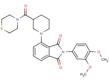 2-(3,4-dimethoxyphenyl)-4-[3-(4-thiomorpholinylcarbonyl)-1-piperidinyl]-1H-isoindole-1,3(2H)-dione