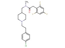 N-({1-[2-(4-chlorophenyl)ethyl]-4-piperidinyl}methyl)-N-methyl-2-(2,4,6-trifluorophenyl)acetamide
