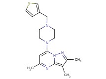 2,3,5-trimethyl-7-[4-(3-thienylmethyl)piperazin-1-yl]pyrazolo[1,5-a]pyrimidine