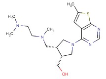 [(3R*,4R*)-4-{[[2-(dimethylamino)ethyl](methyl)amino]methyl}-1-(6-methylthieno[2,3-d]pyrimidin-4-yl)pyrrolidin-3-yl]methanol