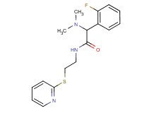 2-(dimethylamino)-2-(2-fluorophenyl)-N-[2-(2-pyridinylthio)ethyl]acetamide