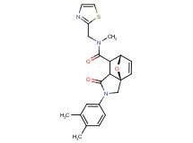 (3aR*,6S*)-2-(3,4-dimethylphenyl)-N-methyl-1-oxo-N-(1,3-thiazol-2-ylmethyl)-1,2,3,6,7,7a-hexahydro-3a,6-epoxyisoindole-7-carboxamide