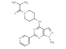 N-(1-isobutyryl-4-piperidinyl)-1-methyl-6-(3-pyridinyl)-1H-pyrazolo[3,4-d]pyrimidin-4-amine