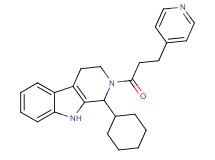 1-cyclohexyl-2-[3-(4-pyridinyl)propanoyl]-2,3,4,9-tetrahydro-1H-beta-carboline