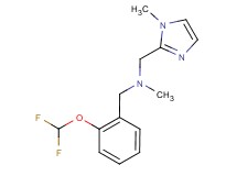 1-[2-(difluoromethoxy)phenyl]-N-methyl-N-[(1-methyl-1H-imidazol-2-yl)methyl]methanamine
