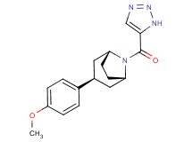 (3-endo)-3-(4-methoxyphenyl)-8-(1H-1,2,3-triazol-5-ylcarbonyl)-8-azabicyclo[3.2.1]octane
