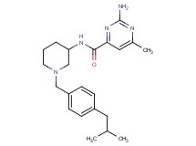 2-amino-N-[1-(4-isobutylbenzyl)-3-piperidinyl]-6-methyl-4-pyrimidinecarboxamide