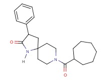 8-(cycloheptylcarbonyl)-3-phenyl-1,8-diazaspiro[4.5]decan-2-one