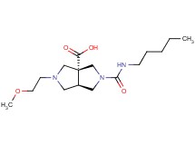 (3aR*,6aR*)-2-(2-methoxyethyl)-5-[(pentylamino)carbonyl]hexahydropyrrolo[3,4-c]pyrrole-3a(1H)-carboxylic acid