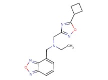 (2,1,3-benzoxadiazol-4-ylmethyl)[(5-cyclobutyl-1,2,4-oxadiazol-3-yl)methyl]ethylamine