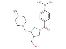 {(3R*,4R*)-1-[4-(dimethylamino)benzoyl]-4-[(4-methylpiperazin-1-yl)methyl]pyrrolidin-3-yl}methanol