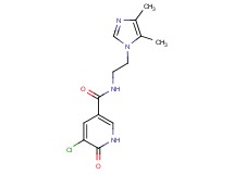 5-chloro-N-[2-(4,5-dimethyl-1H-imidazol-1-yl)ethyl]-6-oxo-1,6-dihydropyridine-3-carboxamide