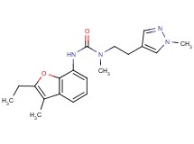 N'-(2-ethyl-3-methyl-1-benzofuran-7-yl)-N-methyl-N-[2-(1-methyl-1H-pyrazol-4-yl)ethyl]urea