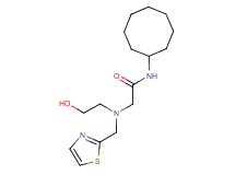N-cyclooctyl-2-[(2-hydroxyethyl)(1,3-thiazol-2-ylmethyl)amino]acetamide
